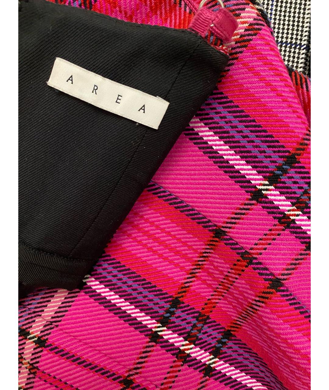 AREA Розовое хлопковое коктейльное платье, фото 5