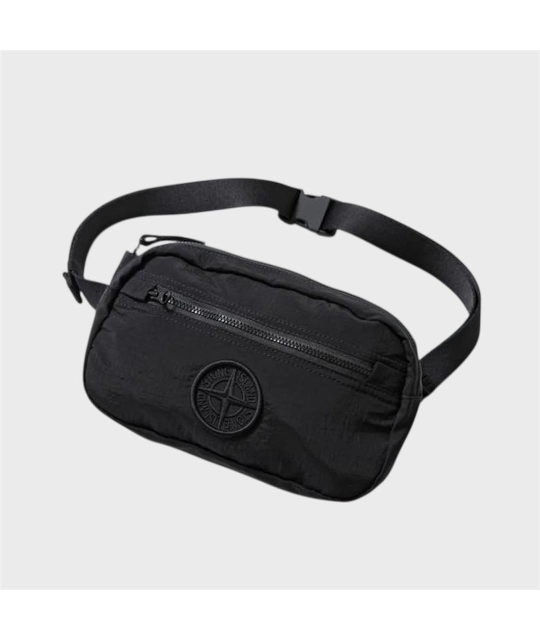 STONE ISLAND Черная барсетка, фото 3