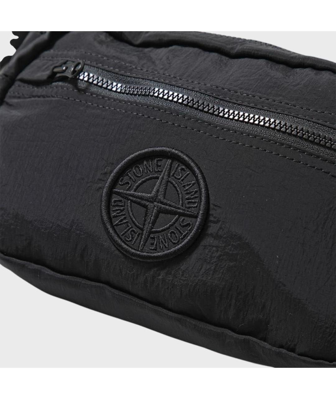 STONE ISLAND Черная барсетка, фото 2