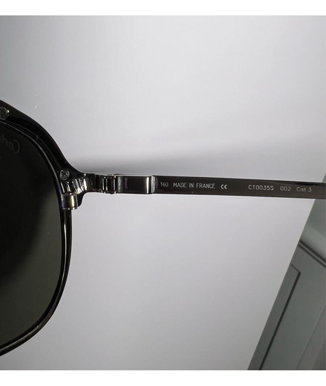 CARTIER Серебряные металлические солнцезащитные очки, фото 5