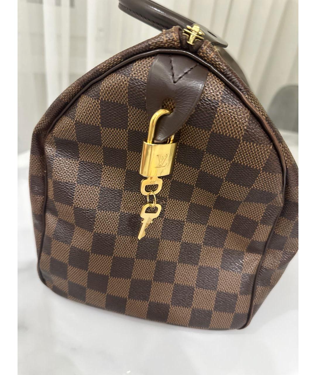 LOUIS VUITTON Коричневая сумка с короткими ручками, фото 2