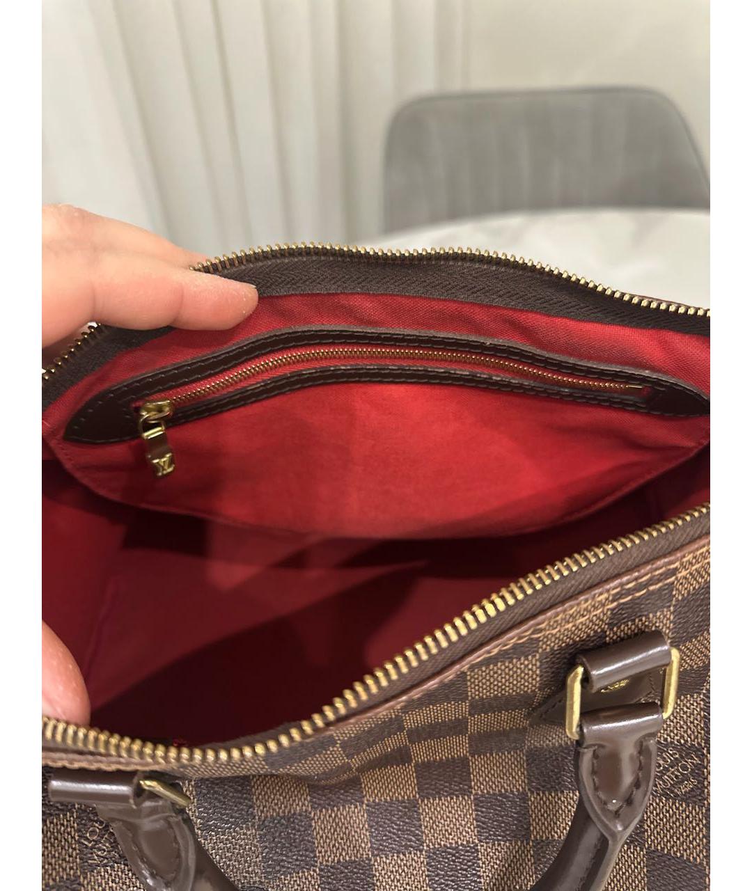 LOUIS VUITTON Коричневая сумка с короткими ручками, фото 3