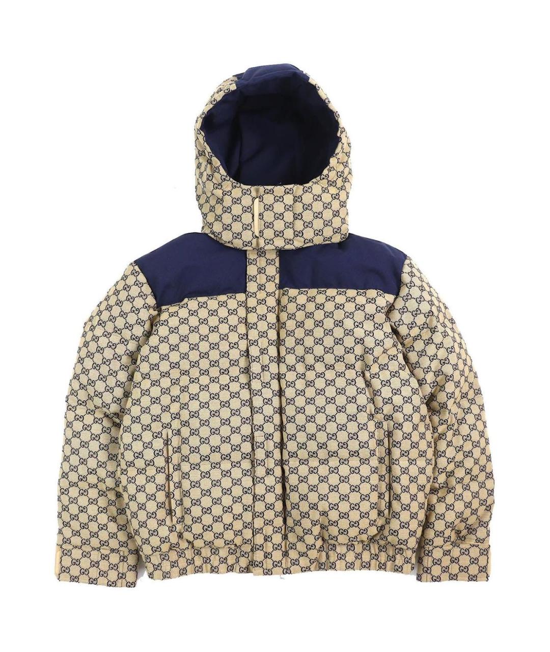 GUCCI Бежевый хлопковый пуховик, фото 9