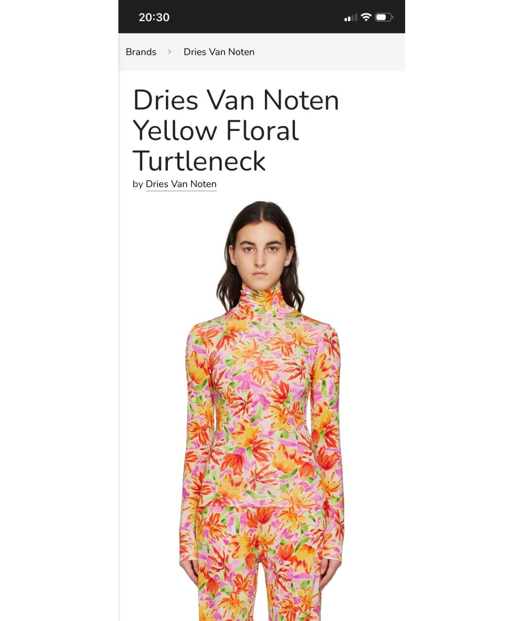 DRIES VAN NOTEN Мульти вискозная водолазка, фото 8