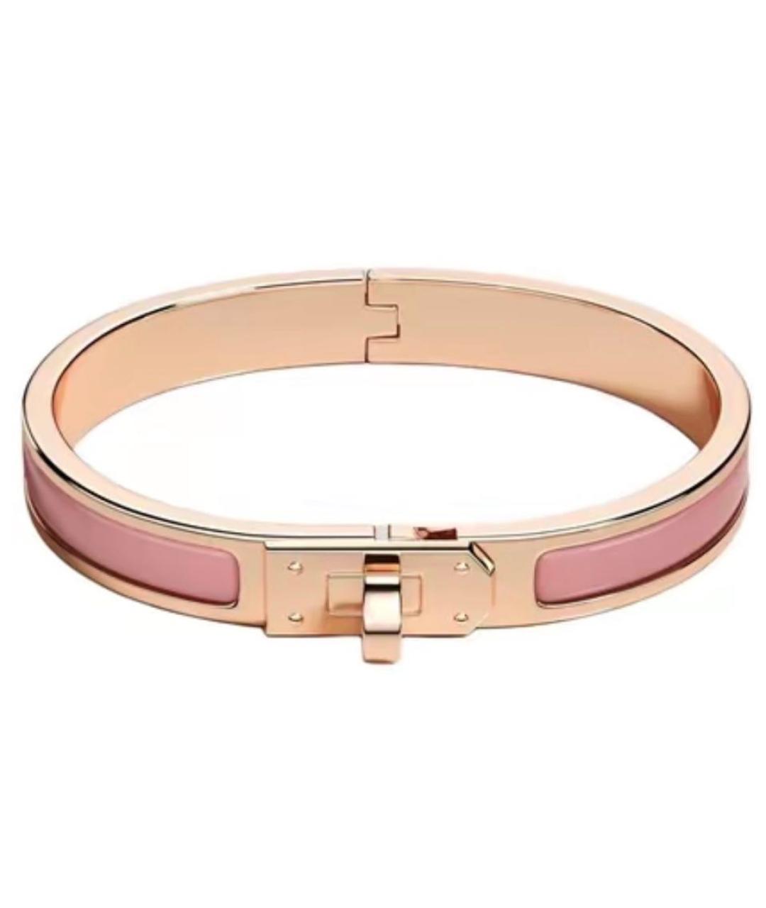 HERMES Розовый браслет, фото 2