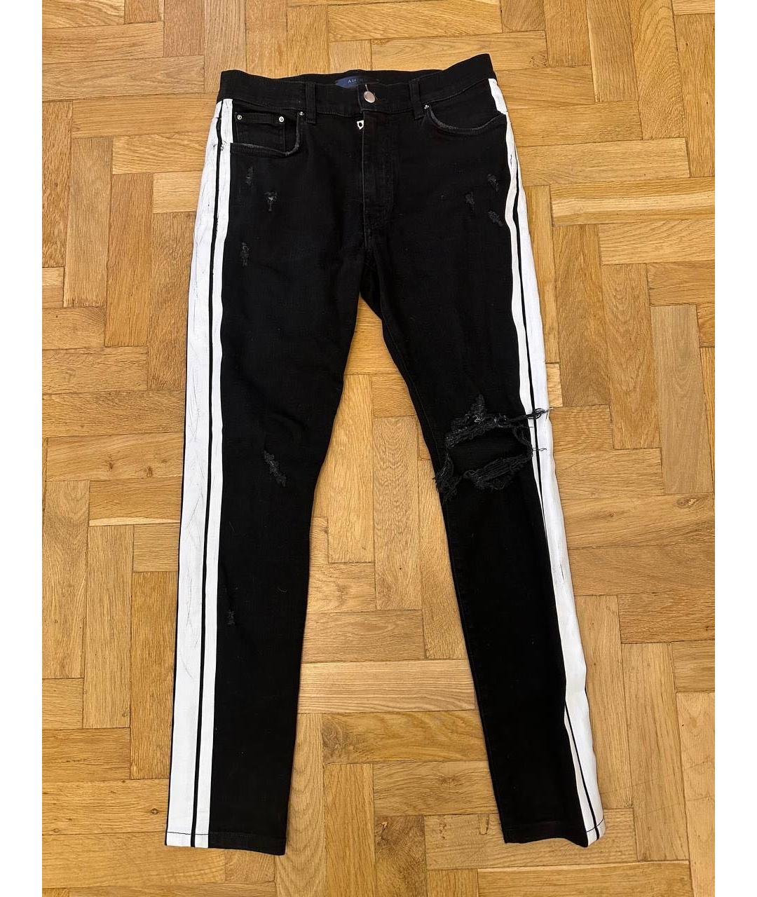 AMIRI Черные хлопковые джинсы скинни, фото 5