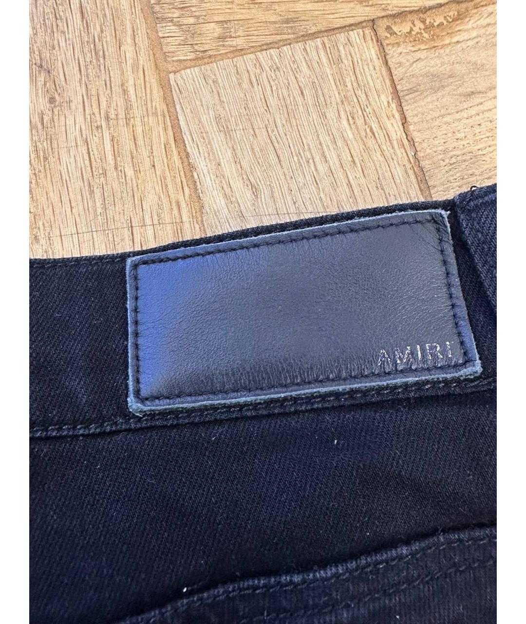 AMIRI Черные хлопковые джинсы скинни, фото 3