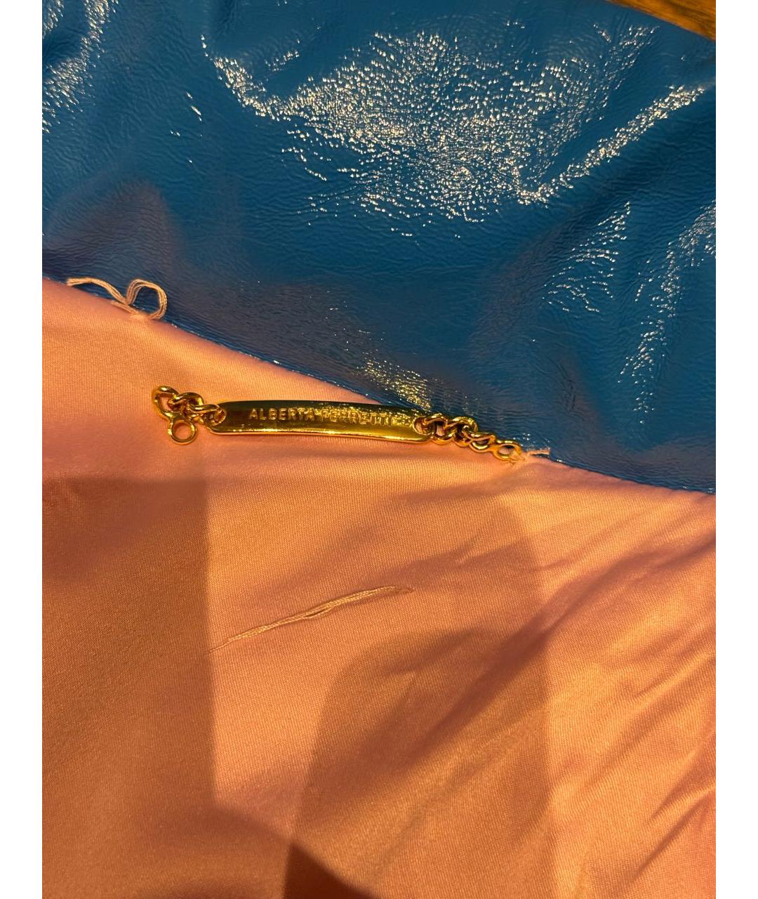 ALBERTA FERRETTI Синий пуховик, фото 5