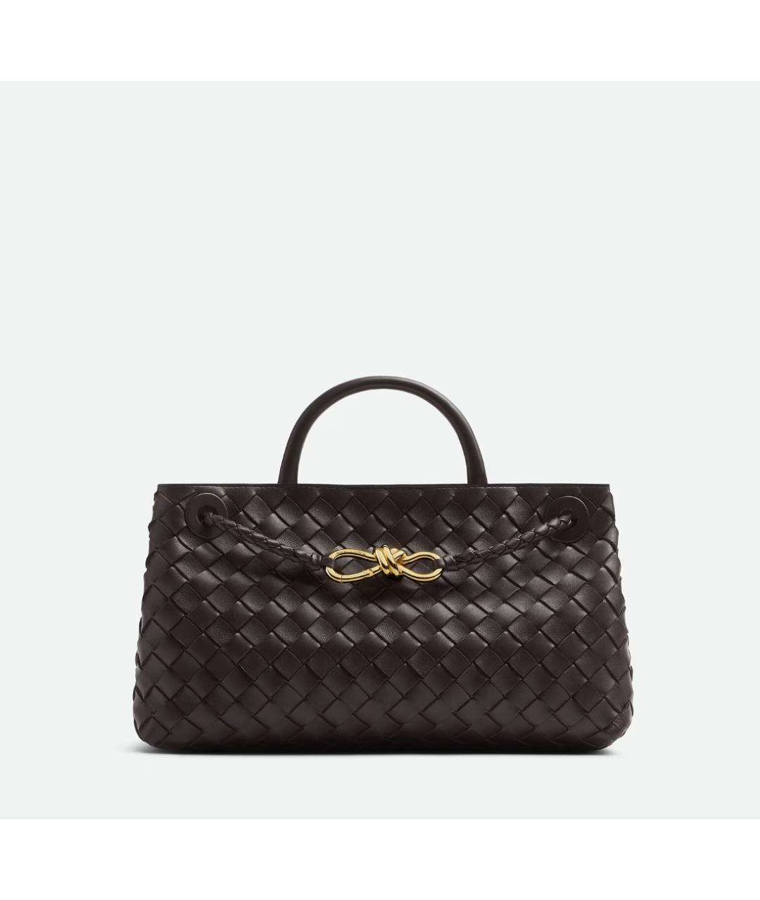 BOTTEGA VENETA Коричневая кожаная сумка тоут, фото 7