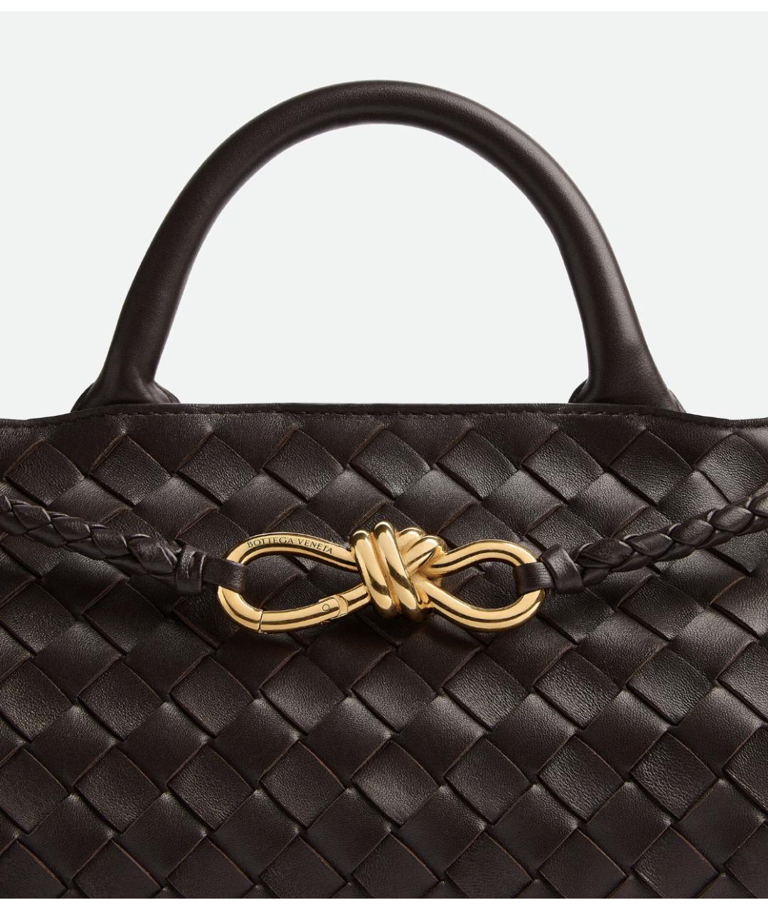 BOTTEGA VENETA Коричневая кожаная сумка тоут, фото 5