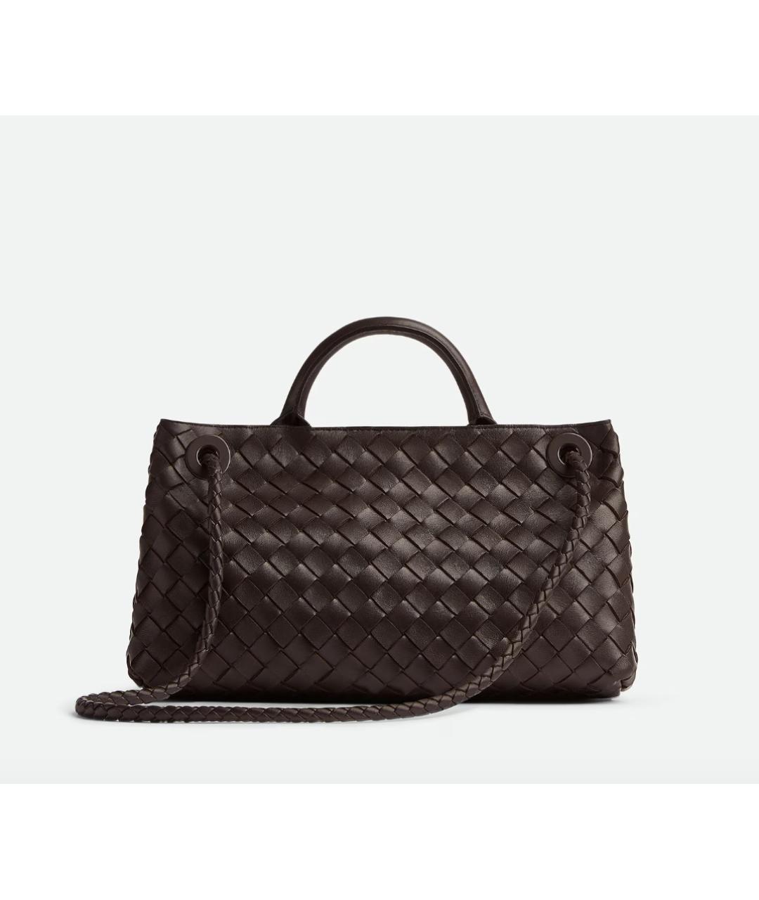 BOTTEGA VENETA Коричневая кожаная сумка тоут, фото 4