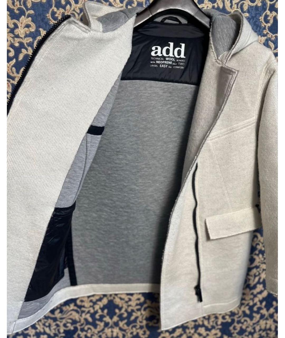 ADD Белая шерстяная куртка, фото 4