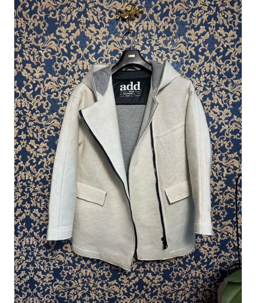 ADD Белая шерстяная куртка, фото 3