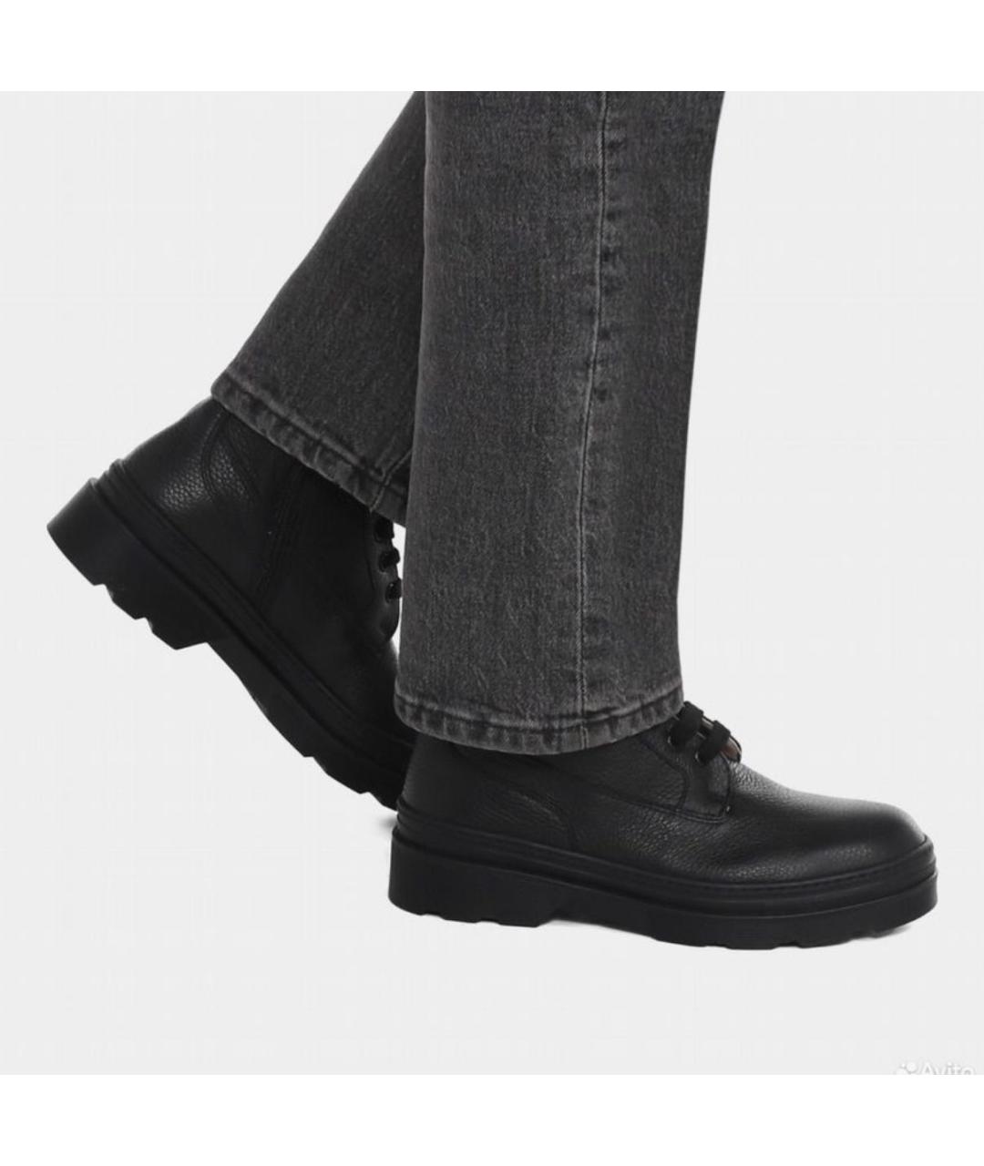 FURLA Черные кожаные ботинки, фото 7