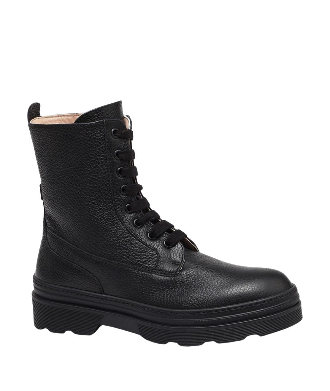 FURLA Черные кожаные ботинки, фото 1