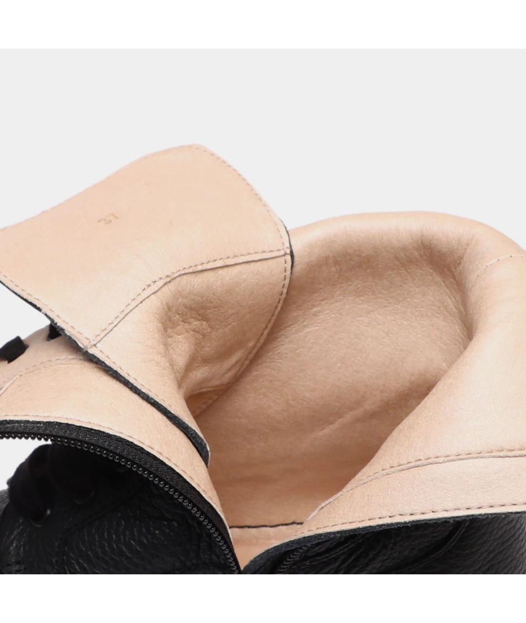 FURLA Черные кожаные ботинки, фото 4