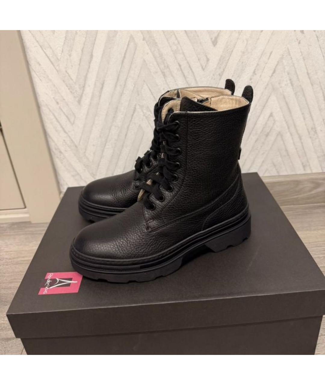 FURLA Черные кожаные ботинки, фото 2