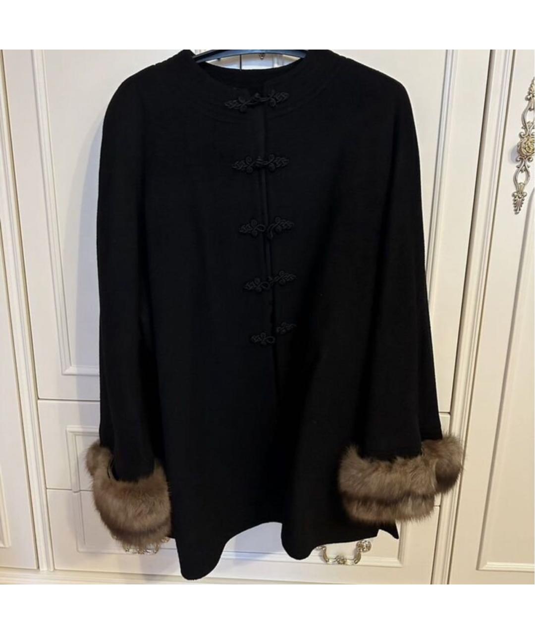 VALENTINO Черное кашемировое пальто, фото 5