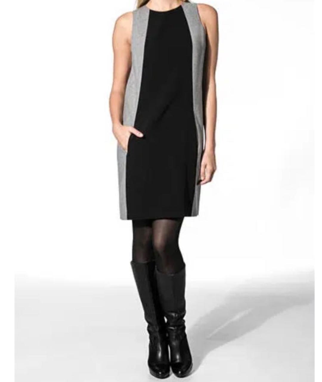 CALVIN KLEIN Серое полиэстеровое повседневное платье, фото 6