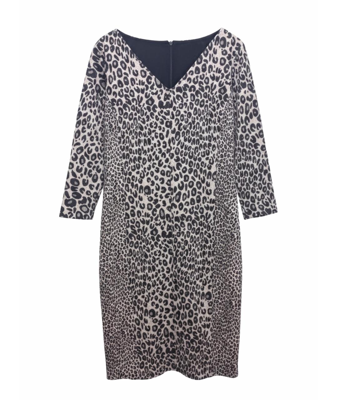 MAX MARA Мульти шерстяное повседневное платье, фото 1