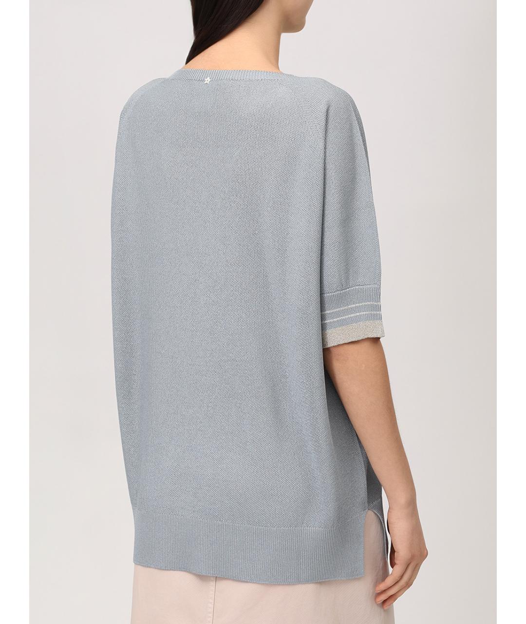 LORENA ANTONIAZZI Серый вискозный джемпер / свитер, фото 3