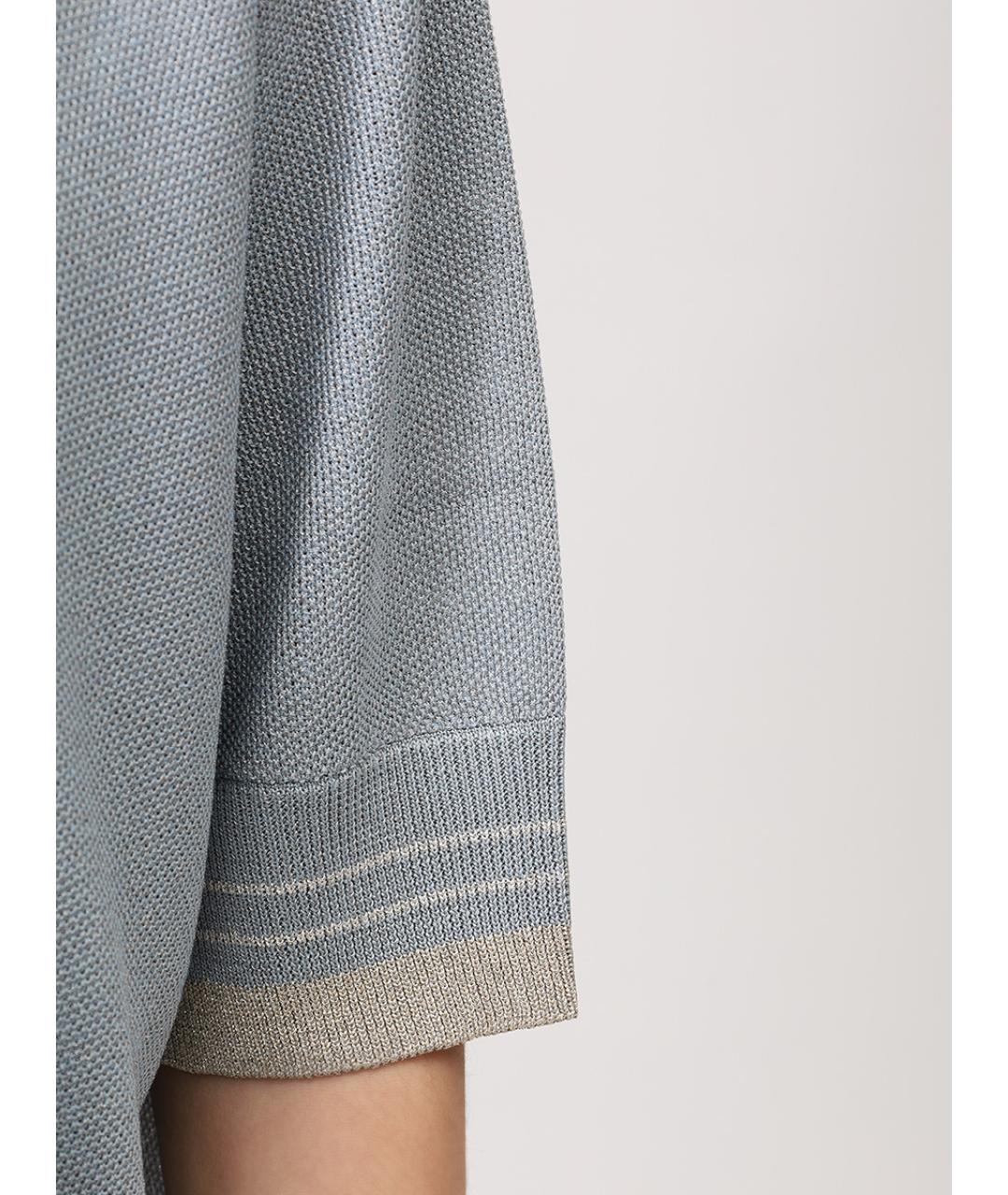 LORENA ANTONIAZZI Серый вискозный джемпер / свитер, фото 5