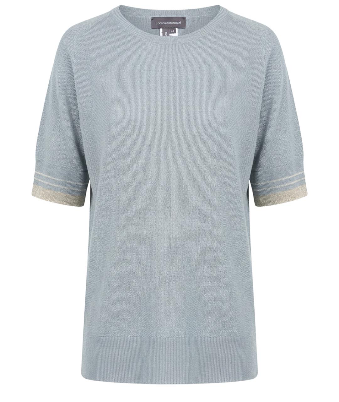 LORENA ANTONIAZZI Серый вискозный джемпер / свитер, фото 1