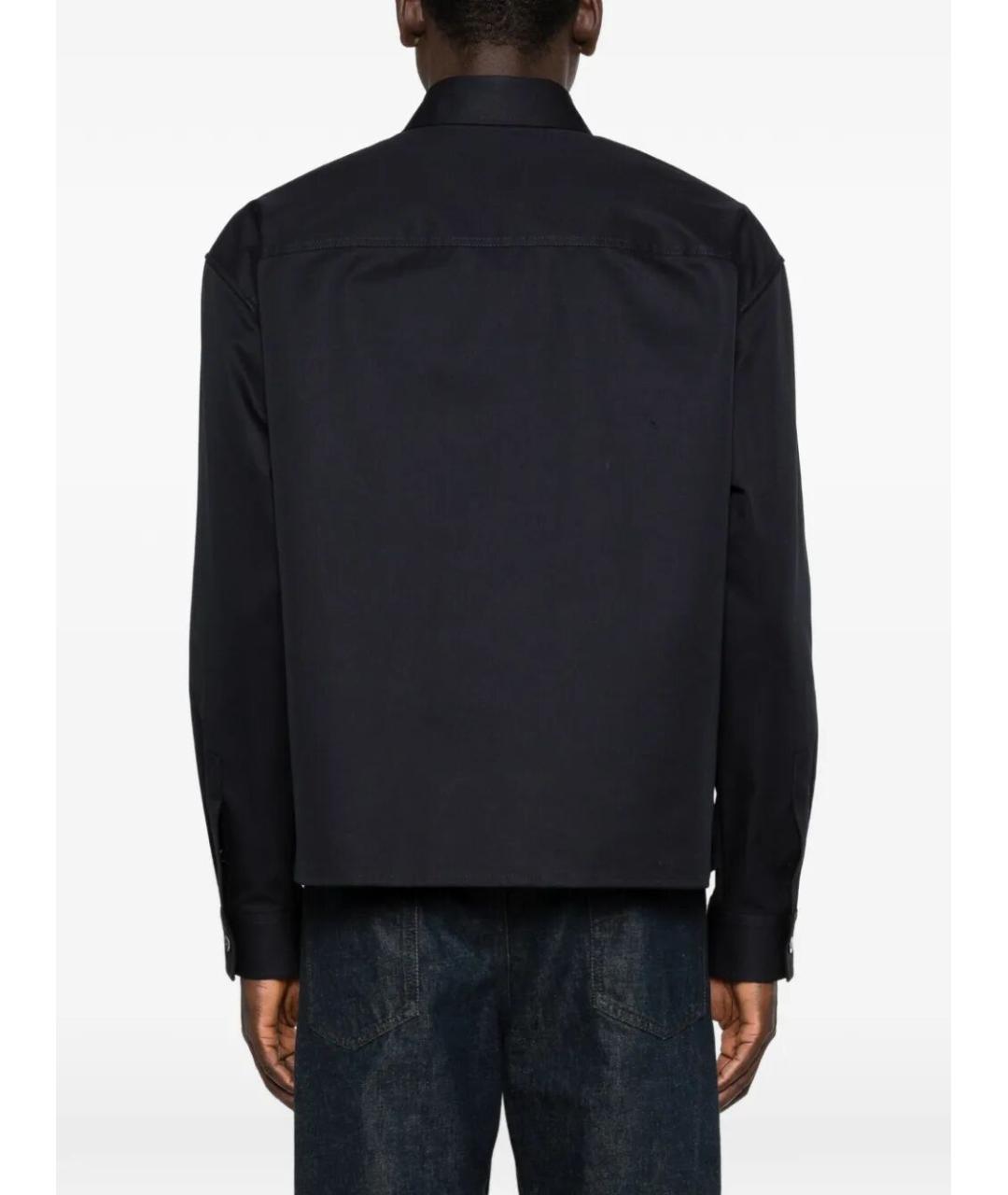 GUCCI Темно-синяя хлопковая кэжуал рубашка, фото 4