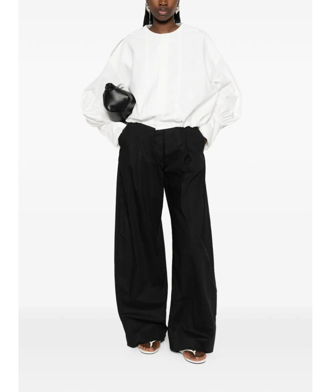 THELATEST Черные хлопковые брюки широкие, фото 2