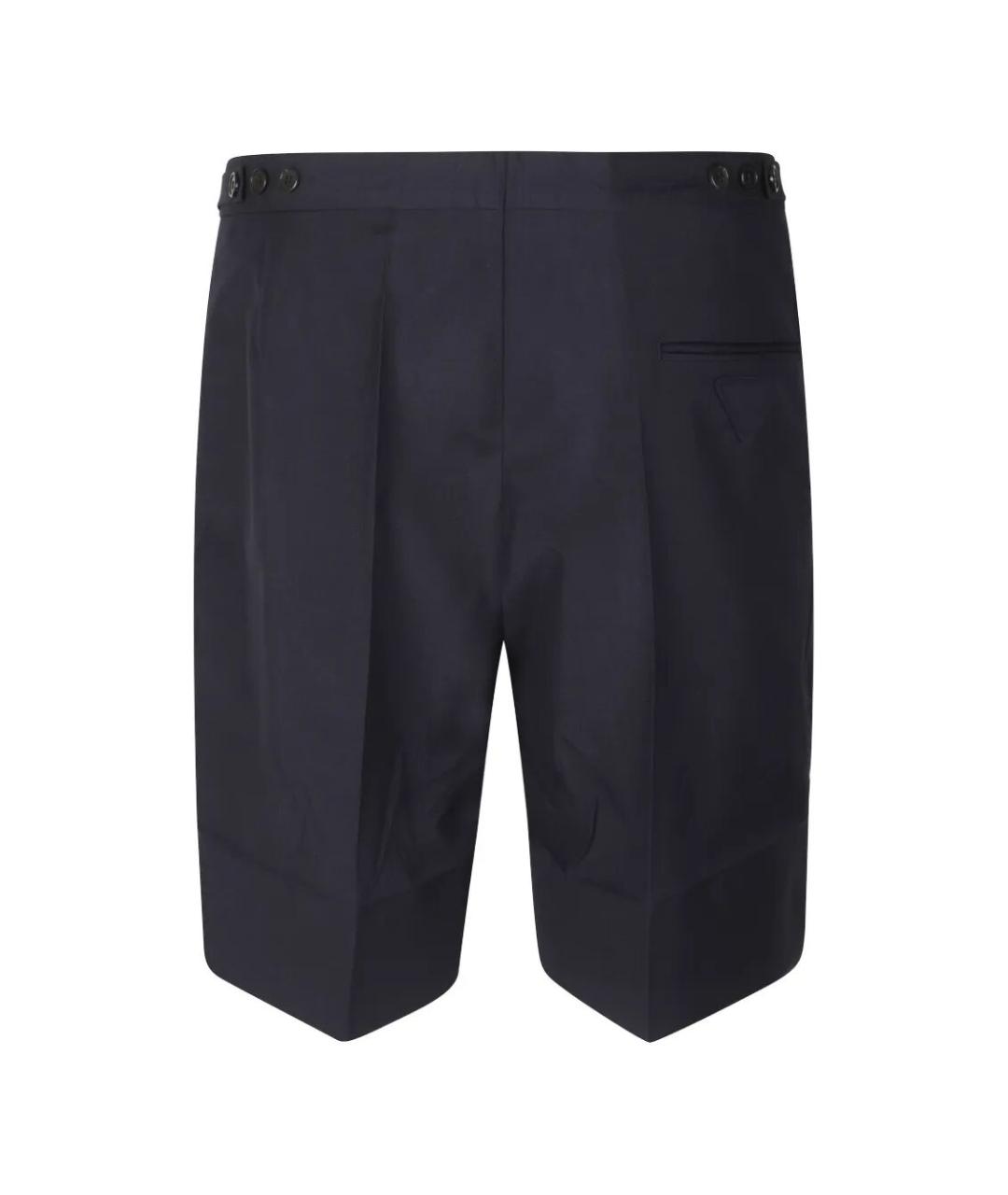 PRADA Синие шерстяные шорты, фото 3