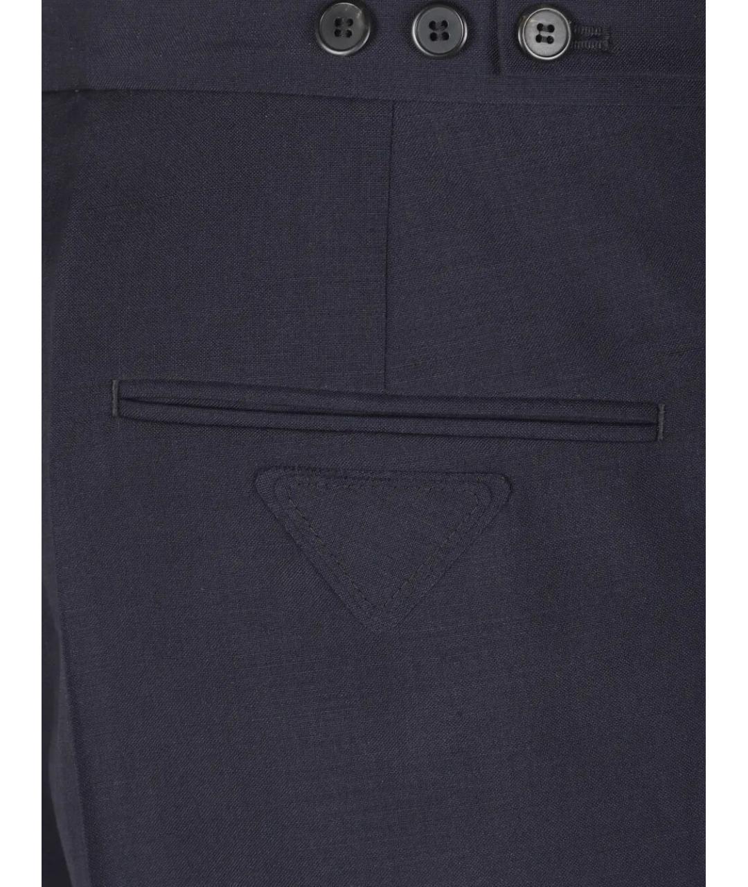 PRADA Синие шерстяные шорты, фото 2