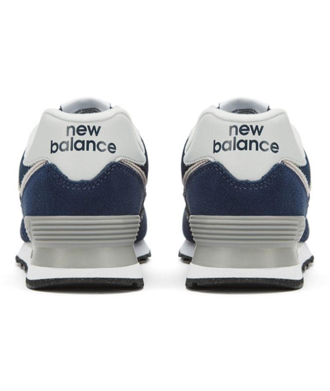 NEW BALANCE Темно-синие замшевые кроссовки, фото 5