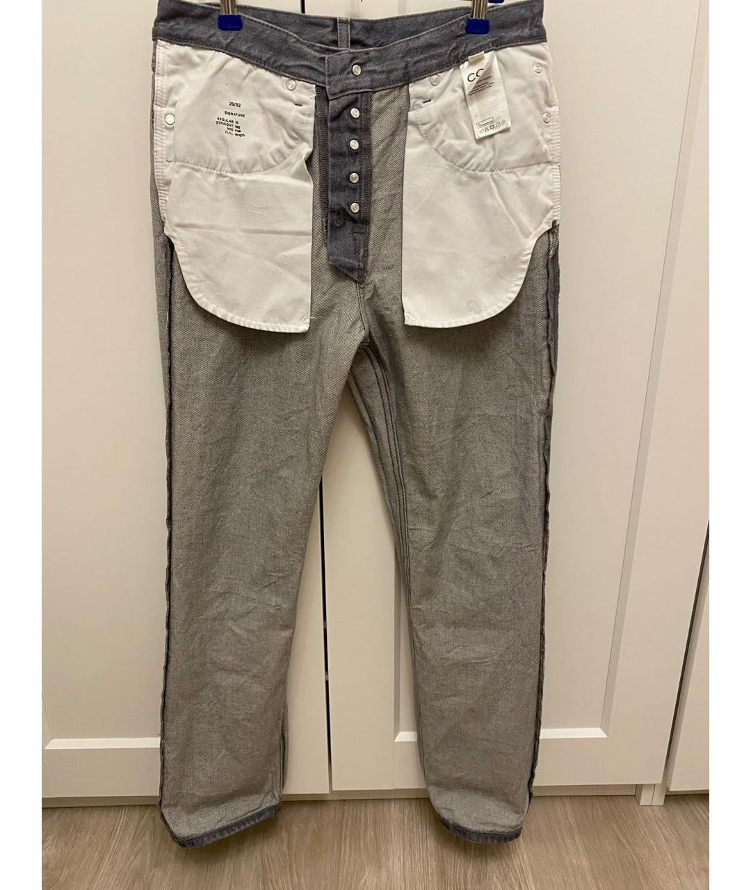 COS Серые хлопковые прямые джинсы, фото 3