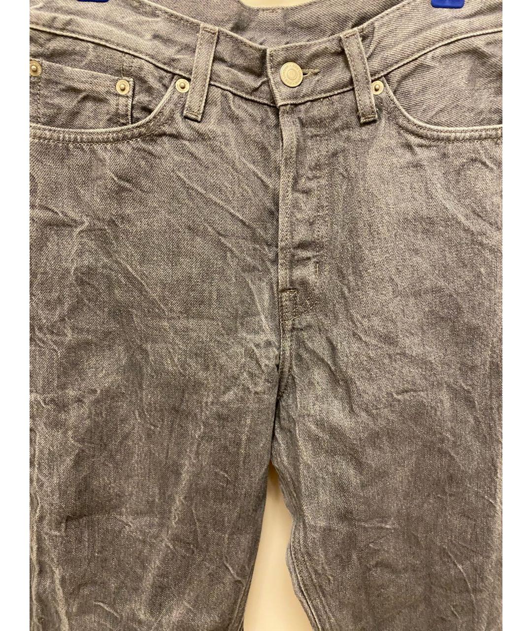 COS Серые хлопковые прямые джинсы, фото 7