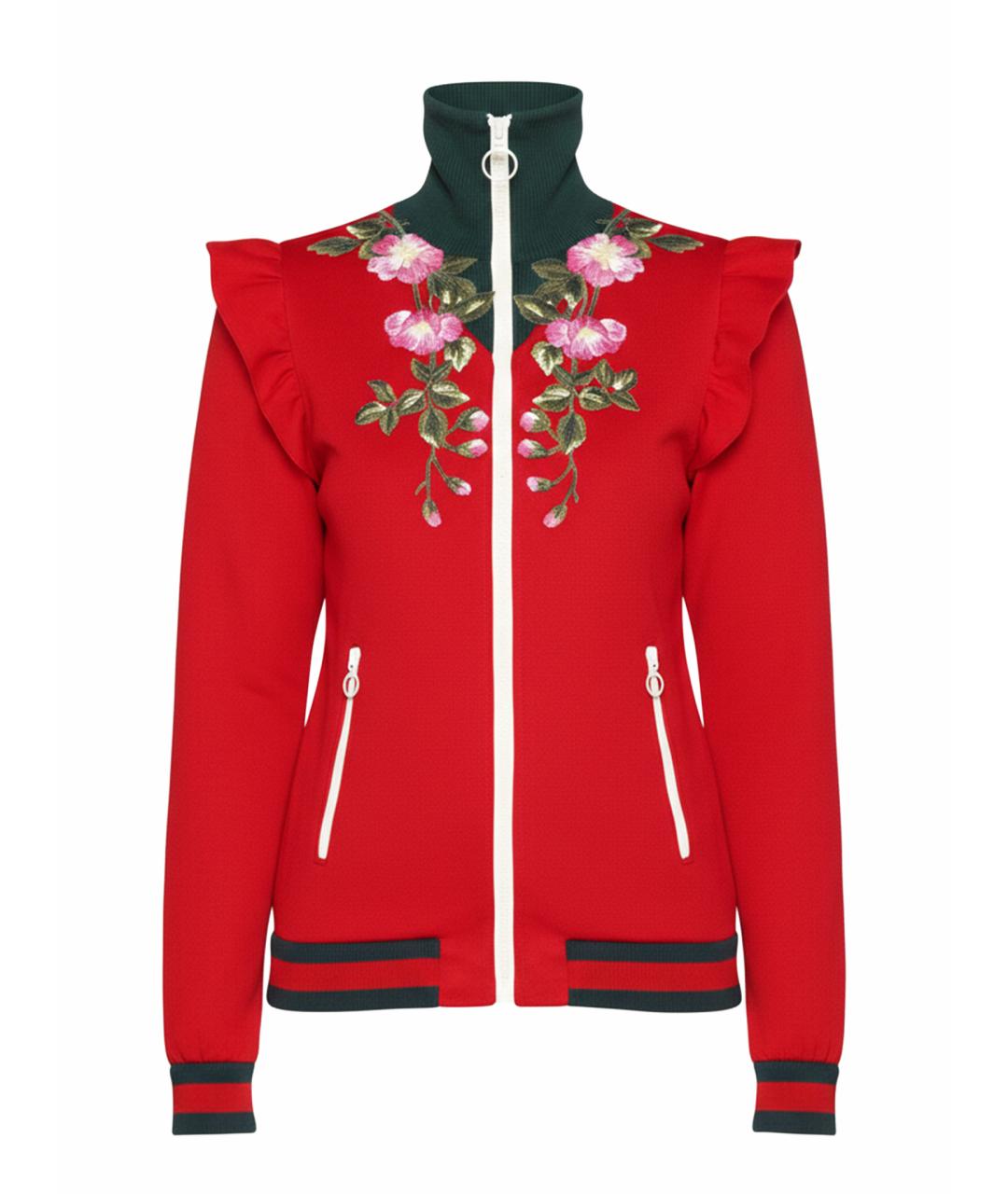 GUCCI Красный полиэстеровый джемпер / свитер, фото 1