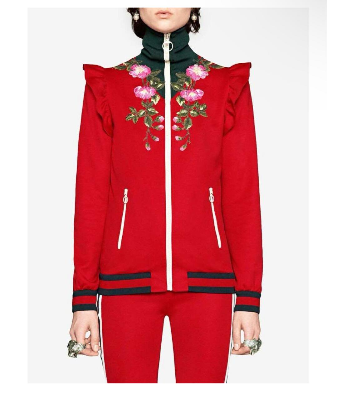 GUCCI Красный полиэстеровый джемпер / свитер, фото 9