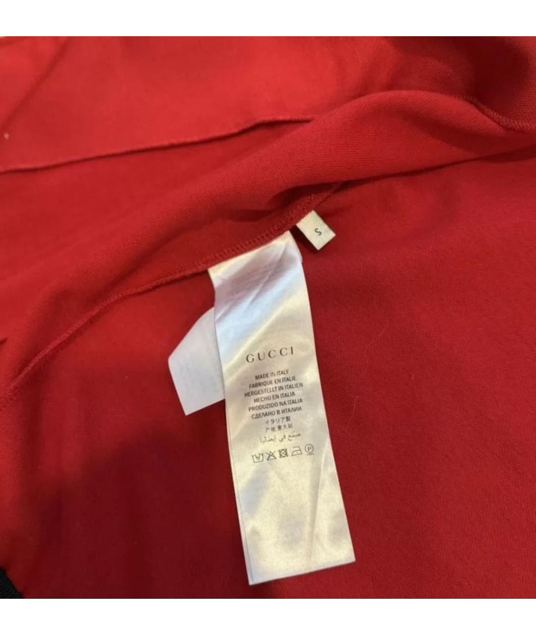 GUCCI Красный полиэстеровый джемпер / свитер, фото 6