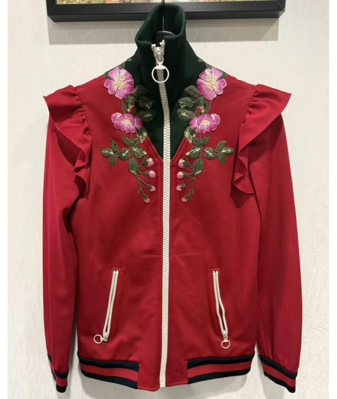 GUCCI Красный полиэстеровый джемпер / свитер, фото 2