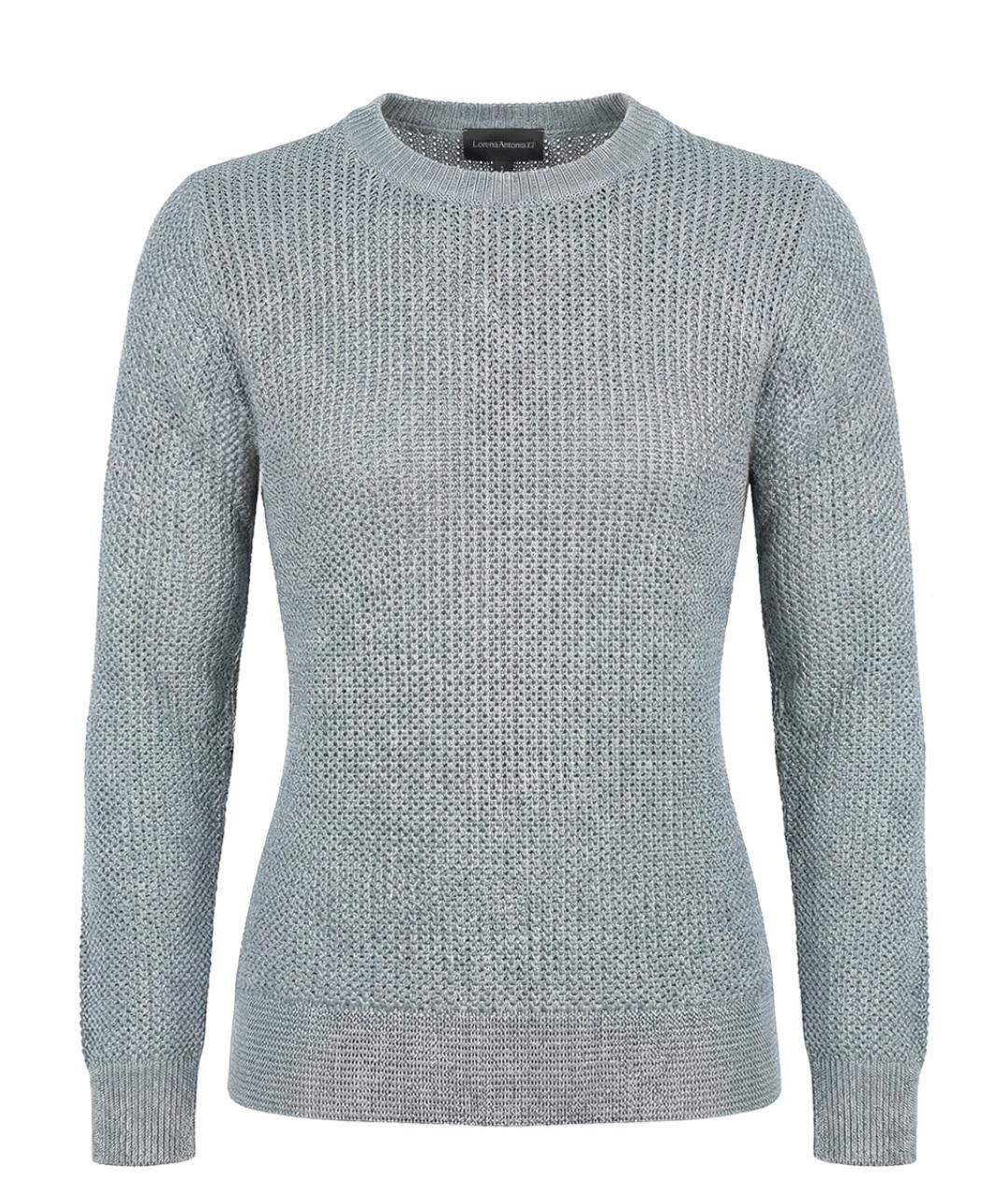 LORENA ANTONIAZZI Серый вискозный джемпер / свитер, фото 1