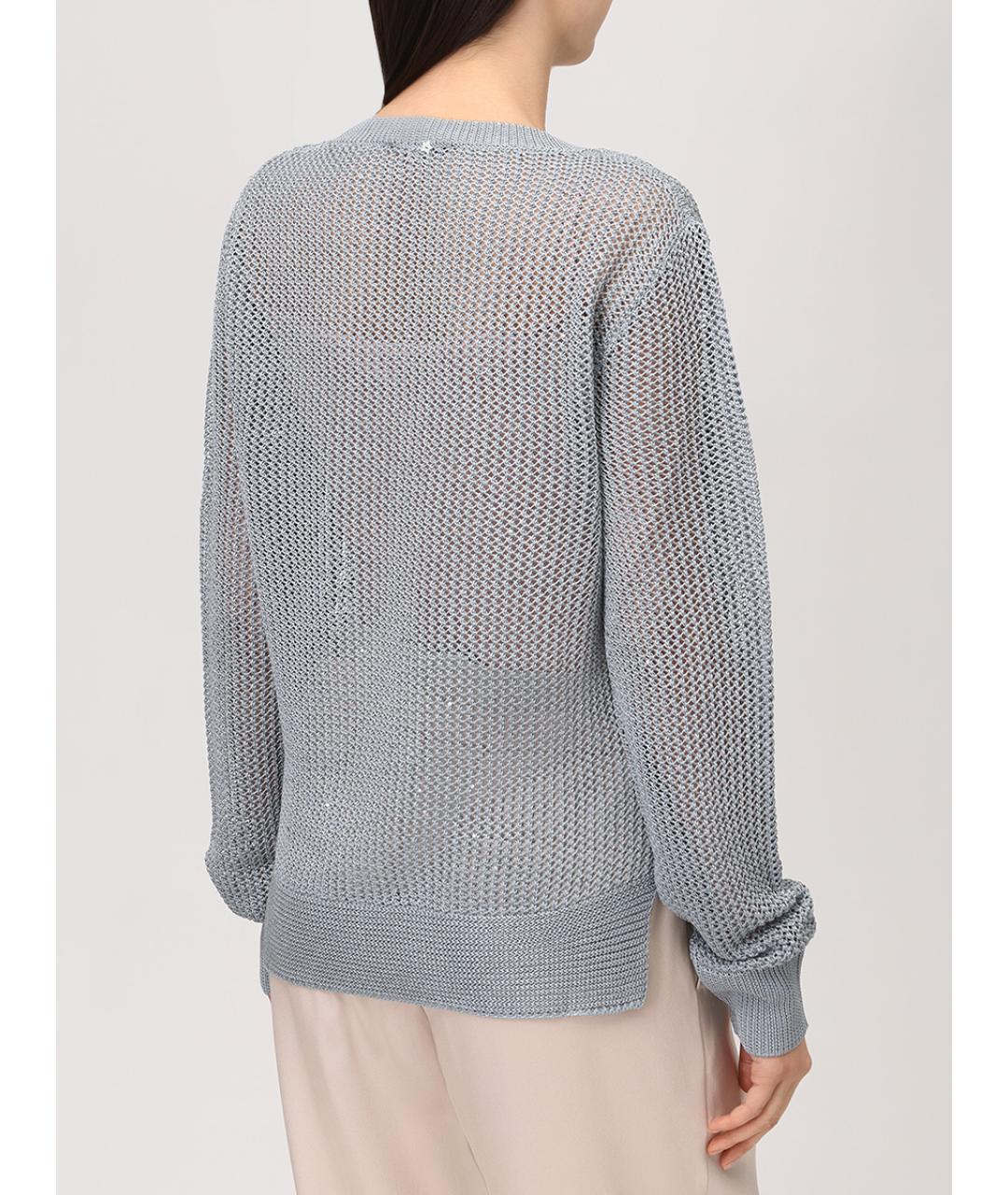 LORENA ANTONIAZZI Серый вискозный джемпер / свитер, фото 3