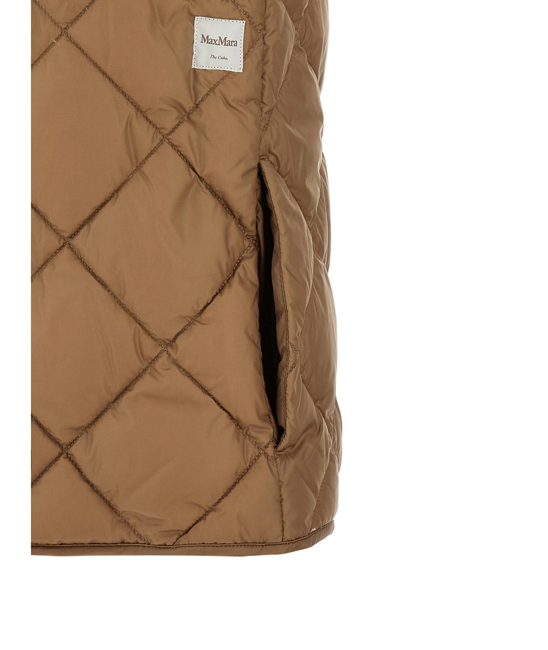 MAX MARA Коричневый полиамидовый жилет, фото 4