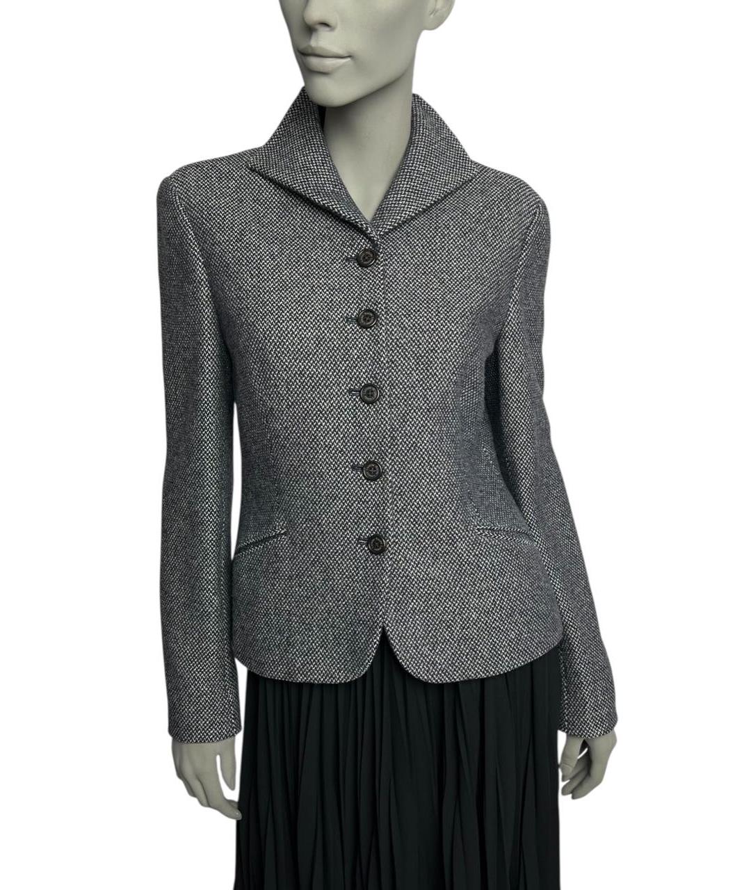 RALPH LAUREN Темно-синий шерстяной жакет/пиджак, фото 5