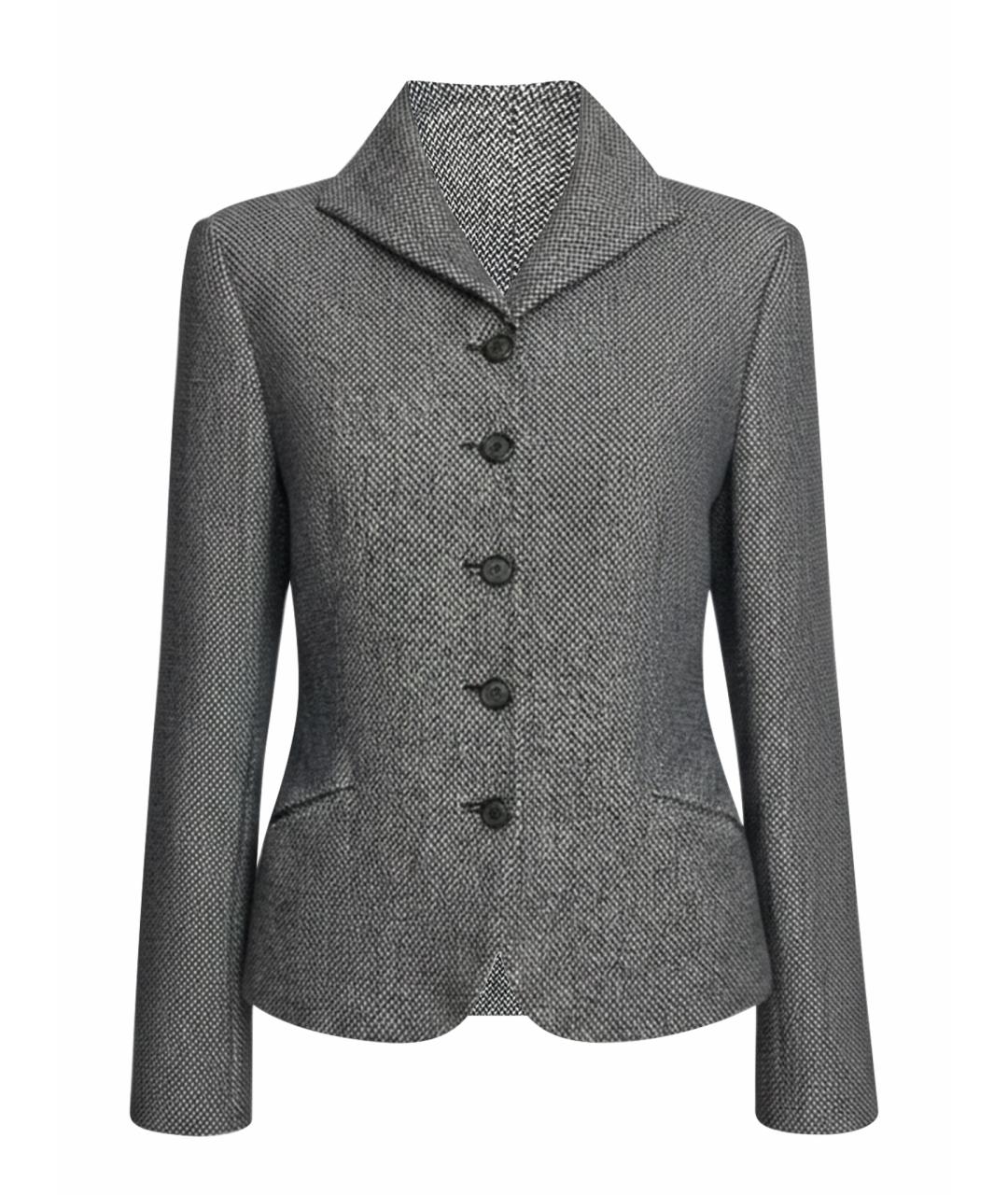 RALPH LAUREN Темно-синий шерстяной жакет/пиджак, фото 1