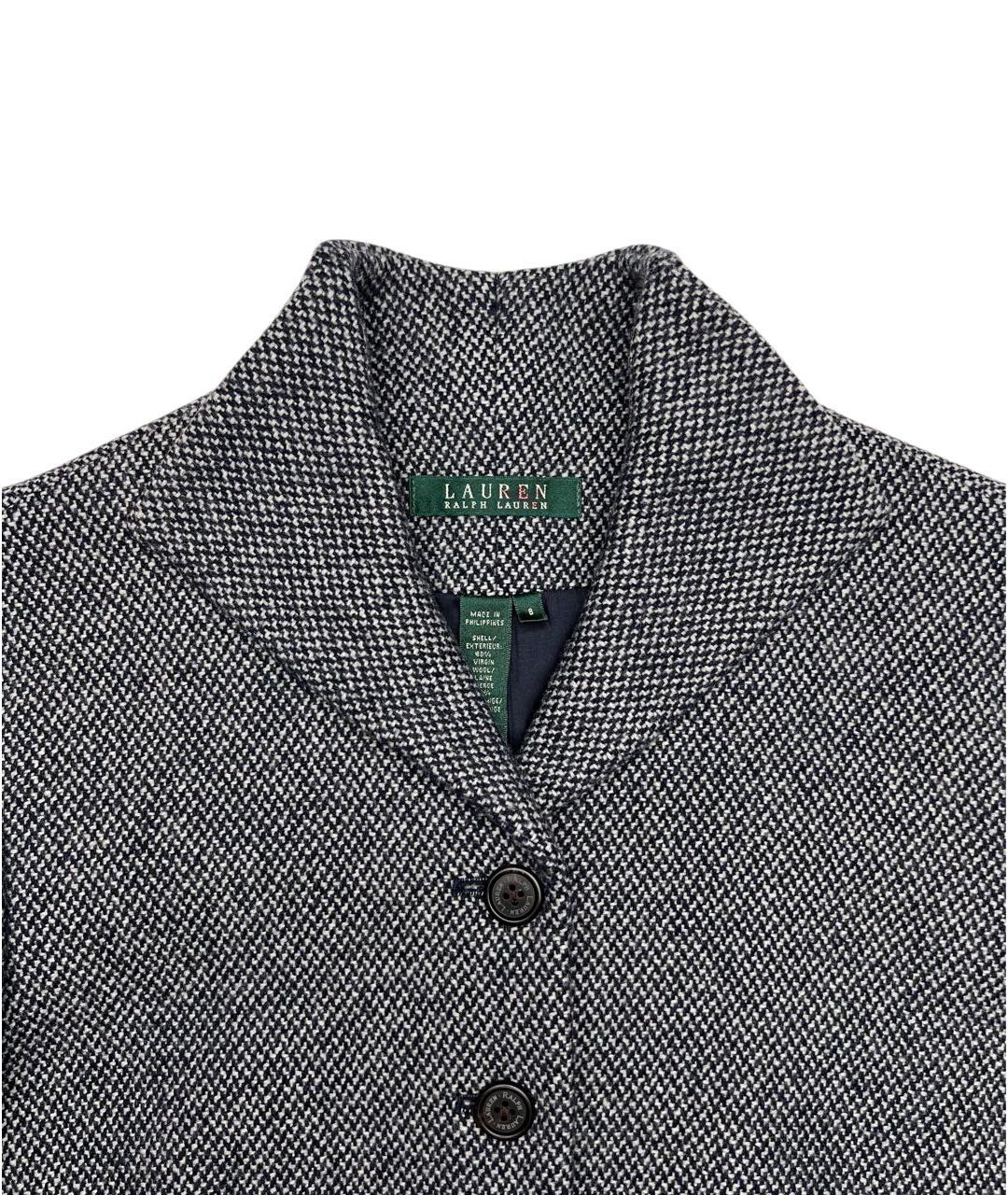 RALPH LAUREN Темно-синий шерстяной жакет/пиджак, фото 2