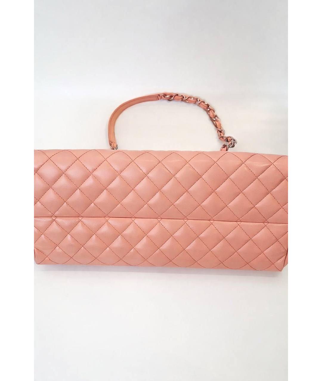 CHANEL Розовая сумка через плечо из лакированной кожи, фото 3