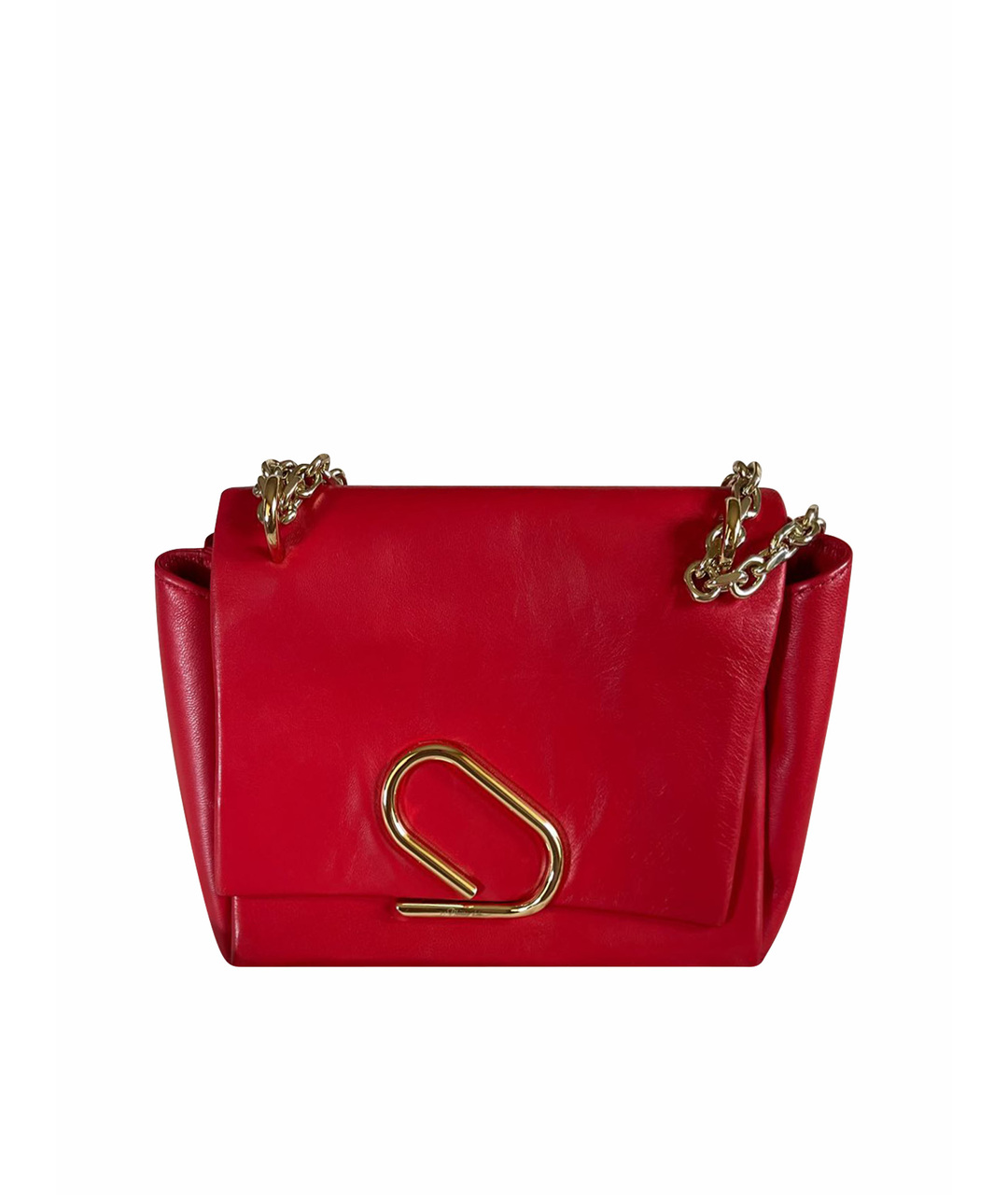 3.1 PHILLIP LIM Красная кожаная сумка тоут, фото 1