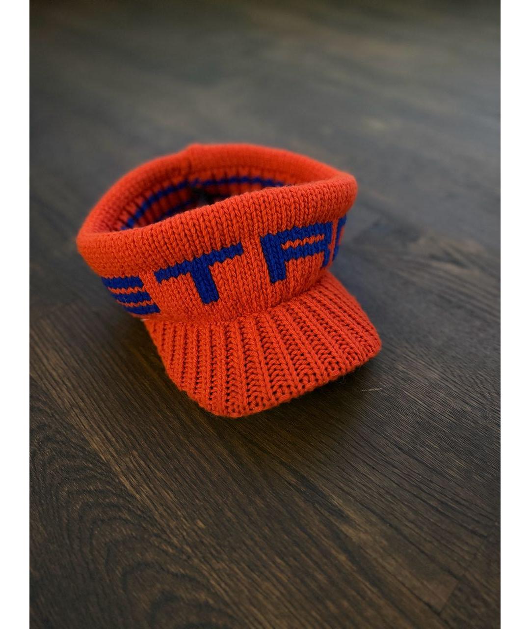 ETRO Красная шерстяная кепка, фото 6