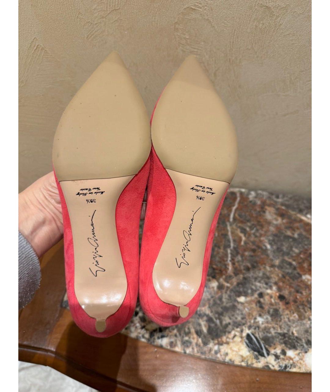 GIORGIO ARMANI Розовые замшевые туфли, фото 4