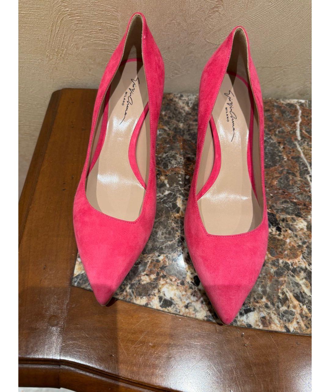 GIORGIO ARMANI Розовые замшевые туфли, фото 2