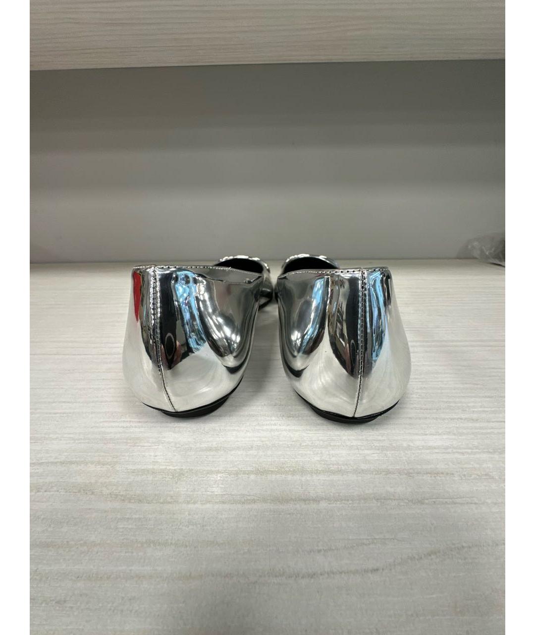 DIESEL Серебряные балетки, фото 4